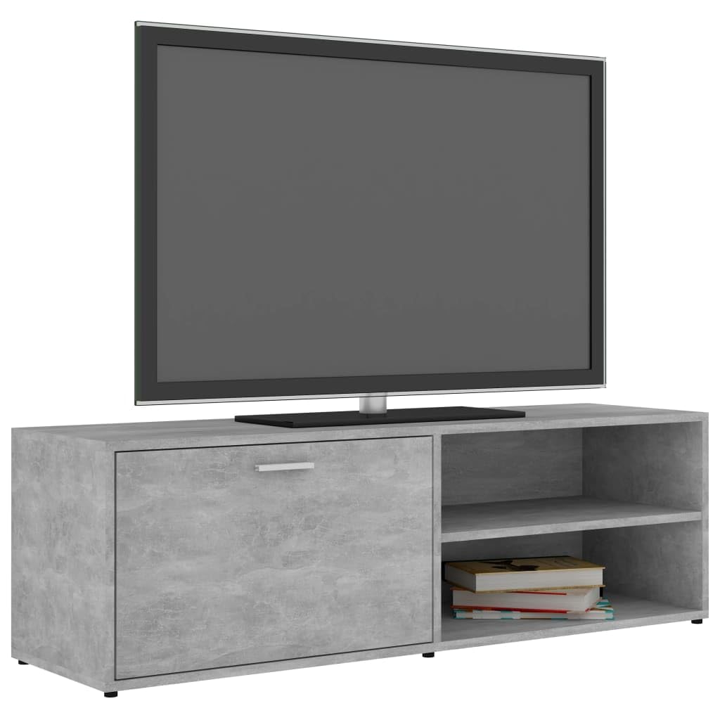Szafka TV Sklejka Szary Beton 120x34x37 cm
