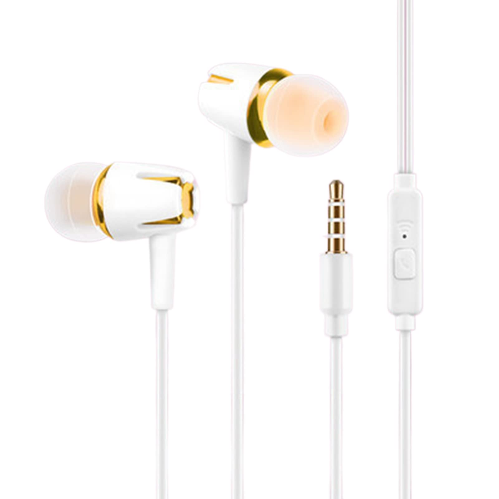 Earbuds Wired in-Ear Headphones with Microphone, in-Ear Earbud Headphones with Mic, Noise Isolating, Clear Sound, Ear Bud Tips, 3.5mm Jack Earphones