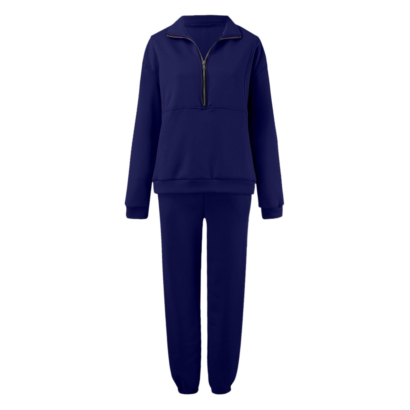 Generisch Moda damska zestaw dresów, damski zamek błyskawiczny, 2-częściowy strój do joggingu, bluza, zestaw podróżny