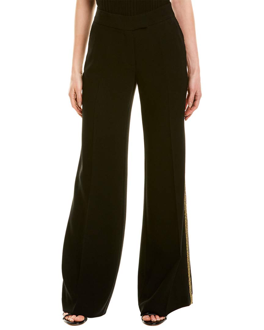 RACHEL ZOE Womens Embellished Ladderstitch Pants