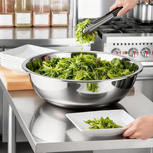 Juego de 2 tazones mezcladores grandes acero inox 50 qt miniatura 6