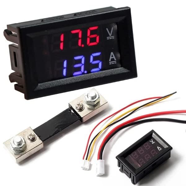 Robodo 0.28 inch DC 100V 100A LED Digital Ammeter-Voltmeter With Shunt-image-30