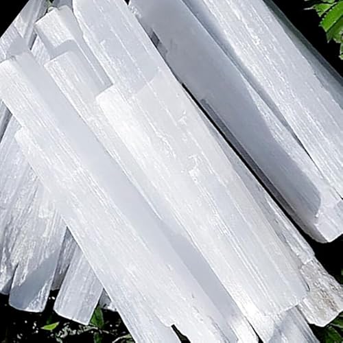 LOT XL Selenite Logs " Wand lbs Rough Crystal Heal 5 Pound Bulk Whole #crystal19284