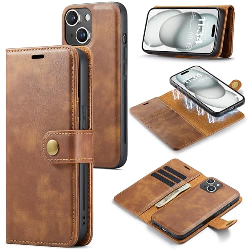 Coque iPhone 15 Plus en matériaux durables avec étui cartes amovible