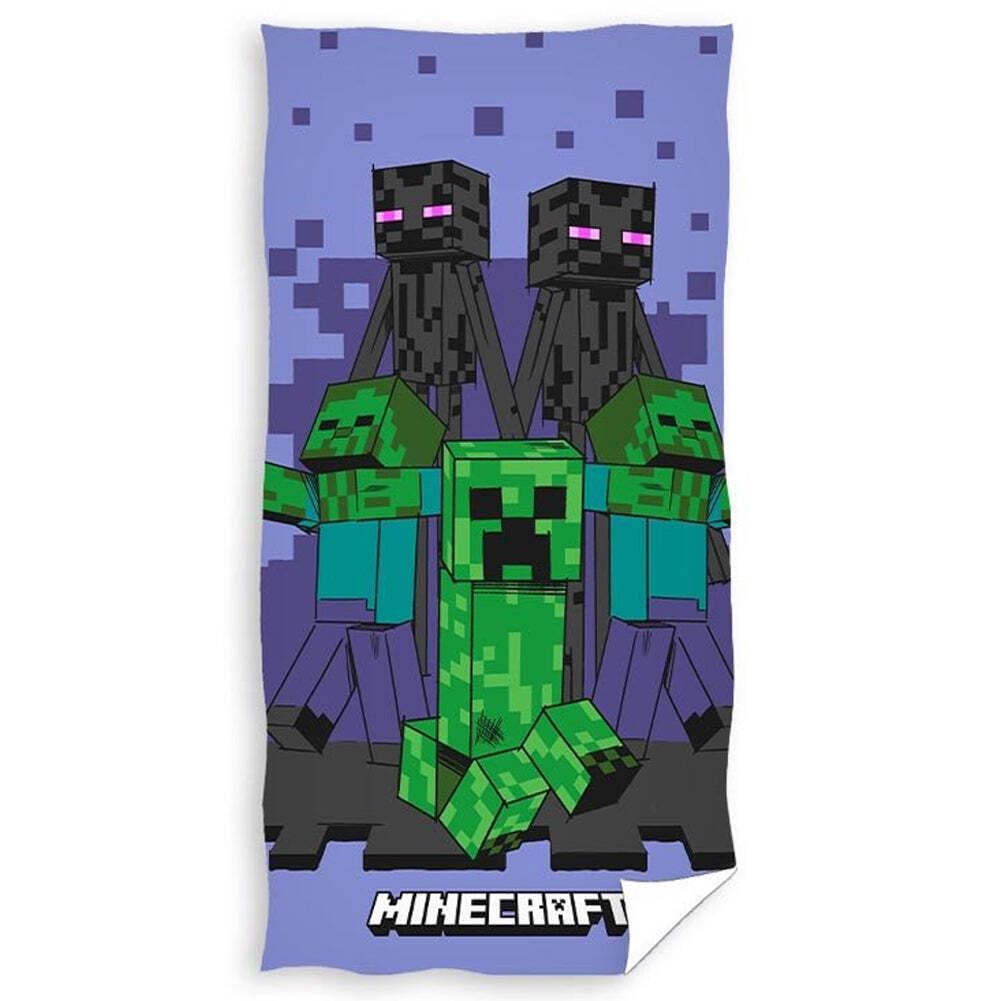 Carbotex Minecraft Bath Towel Beach Towel 70 x 140 cm