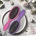 Hair Brush Set – Pink and Purple, Ultra-soft Bristles, Effortlessly Detangles All Hair Types for Men, Women, Wet and Dry Hair, 2-Pack