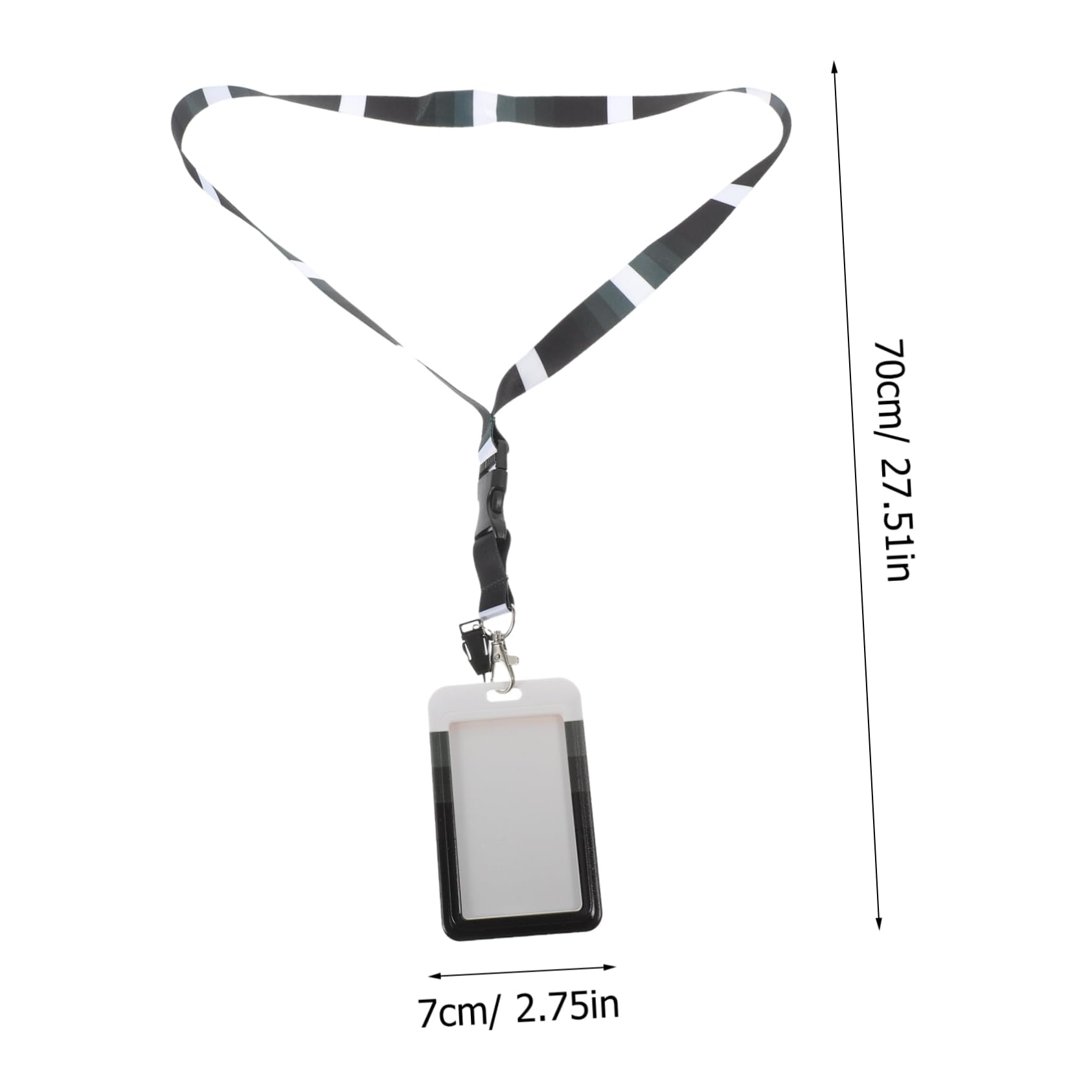 HOMSFOU 5 Stück Abnehmbarem Lanyard Wasserdichte Schutzhülle für Ausweise Busfahrkarten und Kreditkarten Transparente Ausweishülle für Büro Schule und Veranstaltungen