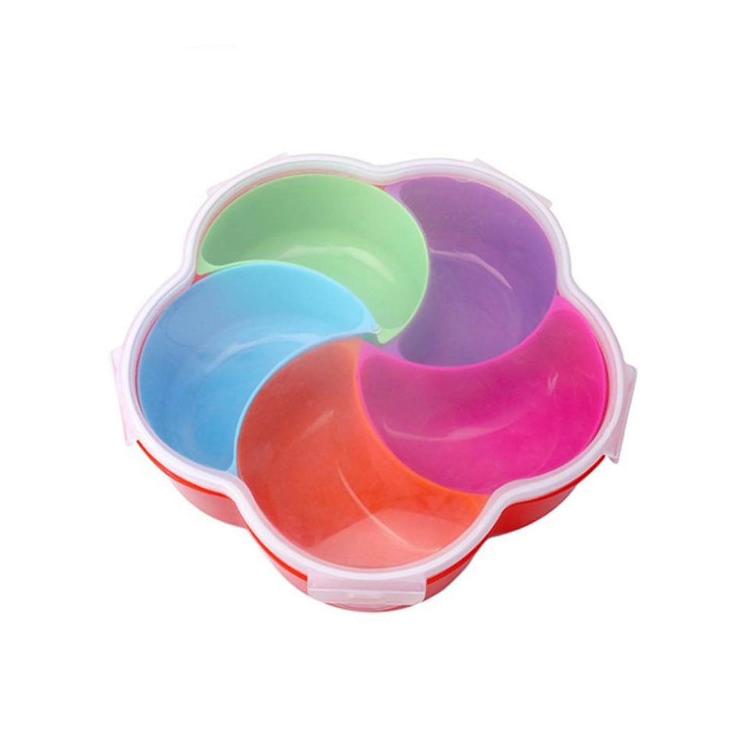 5Compartments Party Food Storage Snack Nuts Box For Peanuts Fruits and Candy Box For Home & Kitchen Use-image-44