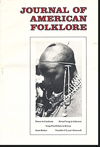 Journal of American Folklore (Vol 103, No. 407, 1990): American ...