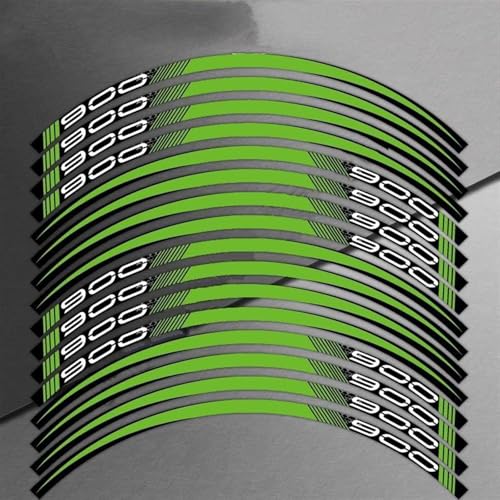 Autocollants de roue moto réfléchissants et étanches pour Kawasaki Z900 Color3