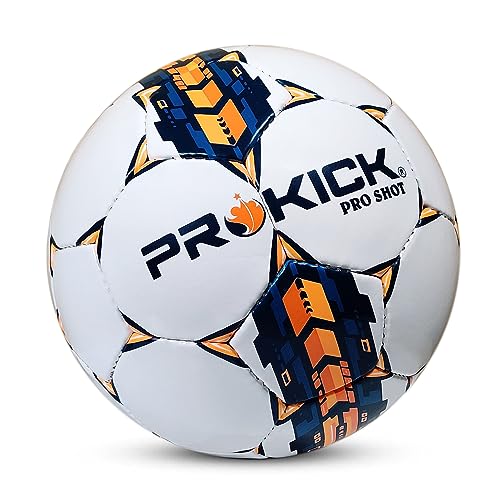 Prokick Pro Shot Hand Stitched 32 Panel Top-Grade PU Official Soccer Ball, Size...