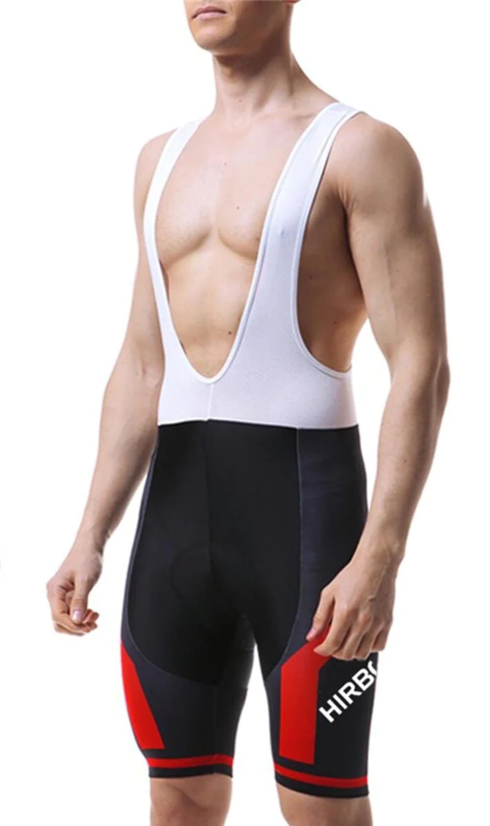 HIRBGOD Men's Comfortable Gel Padded Bib Short