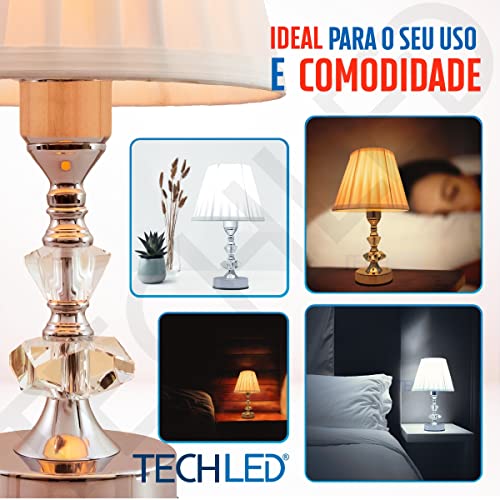 Abajur de Mesa Cristal Cupula Abajur Para Quarto 3 Níveis de Intensidade Toque na Base (110)