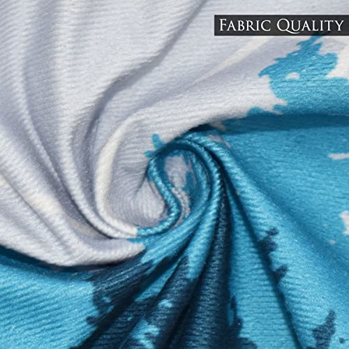 Image of ohello Designer Printed Holland Velvet Throw Pillow Covers 16 inch x 16 inch or 40 x 40 cm Set of 2 - Designer Square Pillow Covers /Cushion Covers for Bed, Sofa,Chair, Bed & Living Area | 009