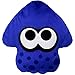 Nintendo Coussin Calmar Splatoon 2 - Bleu vif - Peluche officielle San-Ei