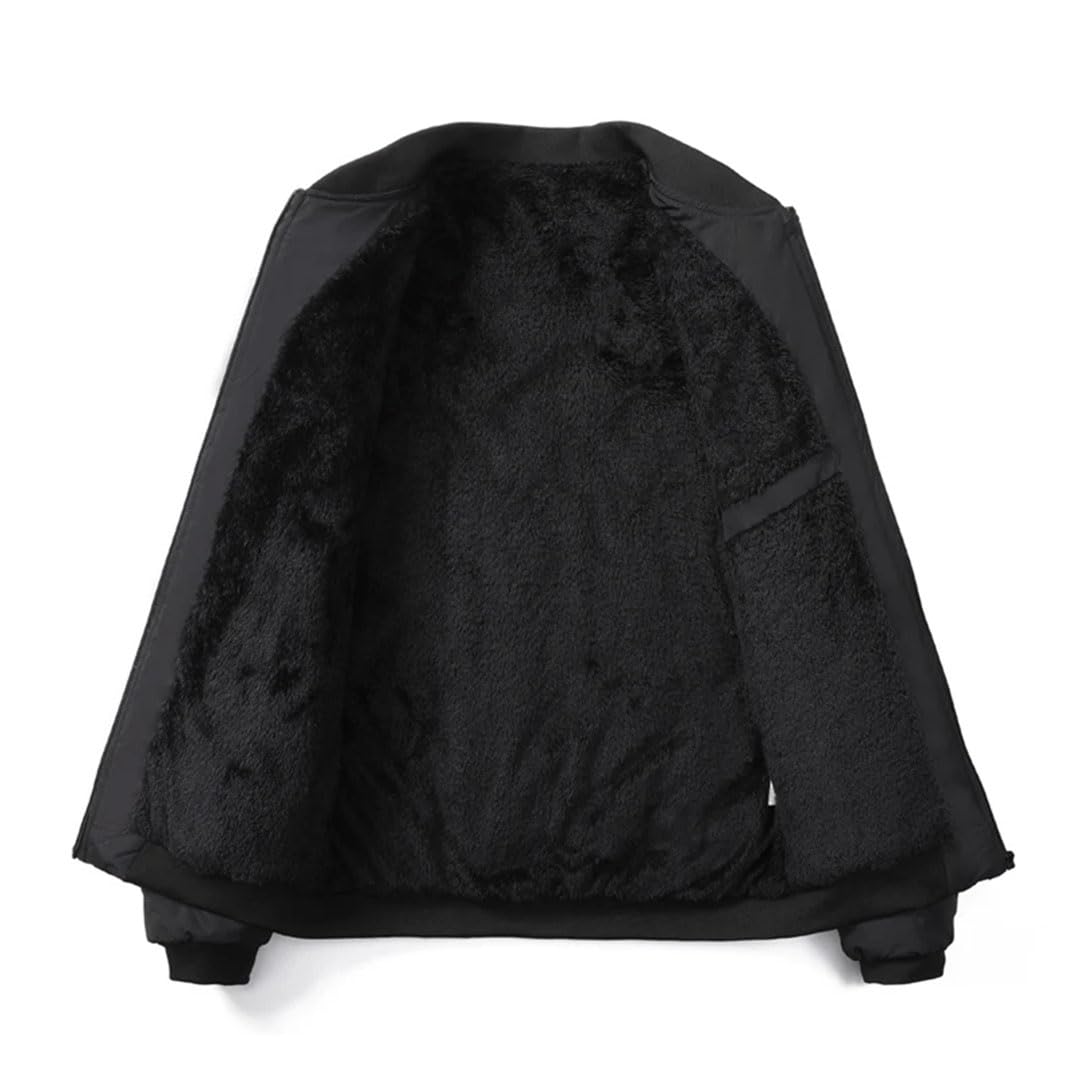 Piumino invernale da uomo tinta unita ispessito caldo business ufficio stand collare giacca cappotto
