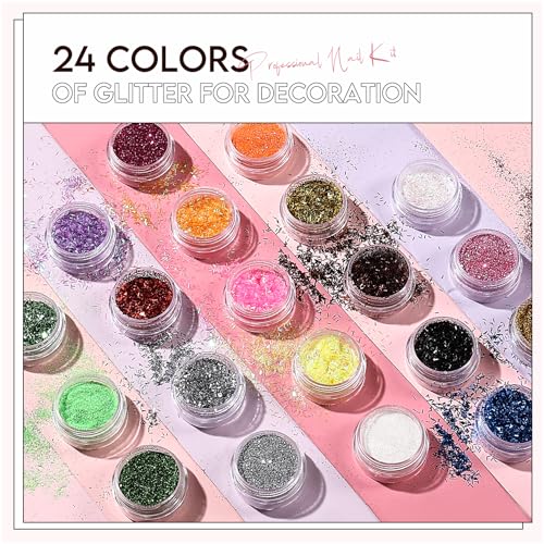 Morovan Acrylic Nail Kit For Beginners: With U V Lamp Acrylic Nail Set With Everything Professional Gel Polish Kit With Glitter Acrylic Powder Complete Starter Kit Acrylic Nail Supplies thumb #4
