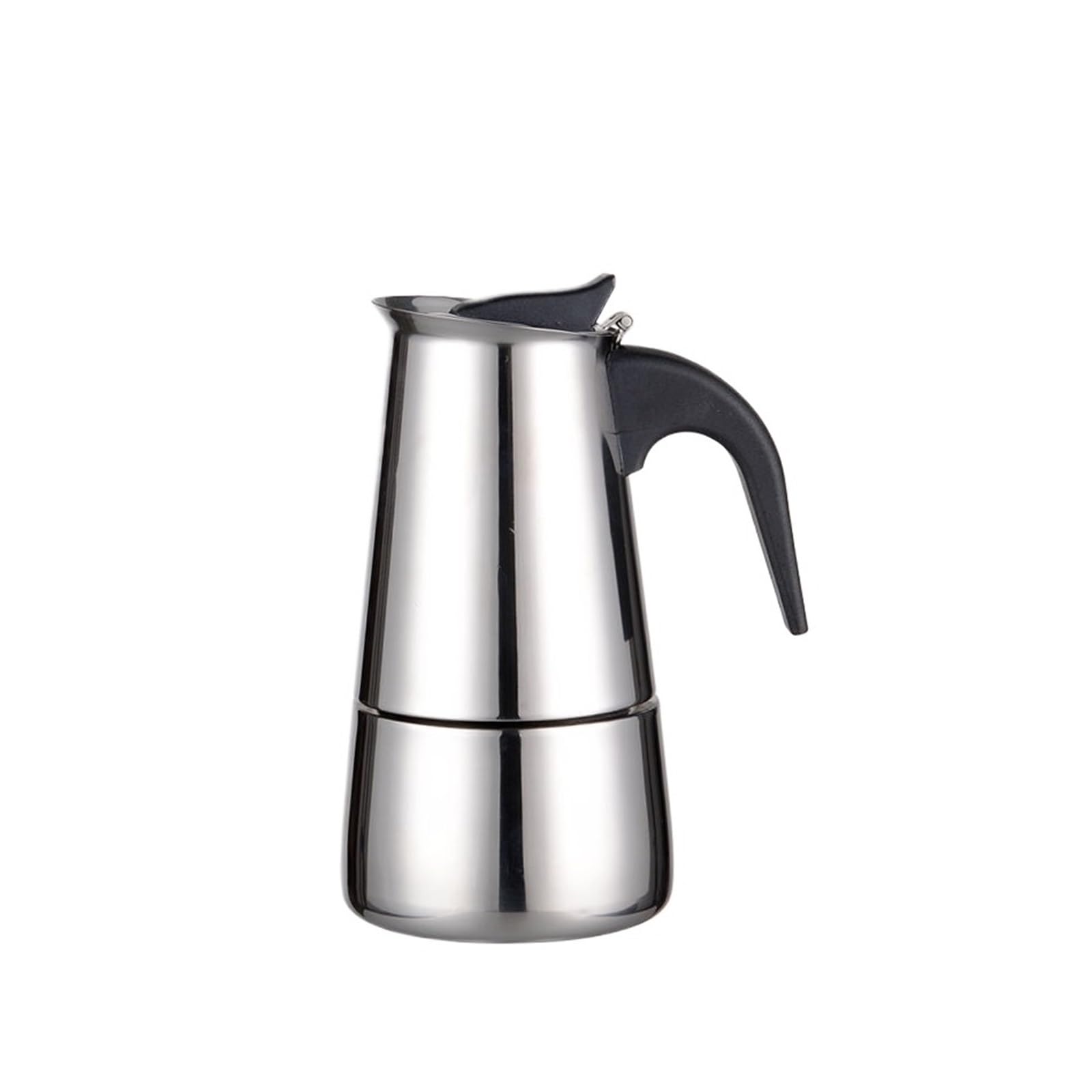 Generico Caffettiera Moka 100/200/300/450ml Filtro Acciaio Inox(200ml)