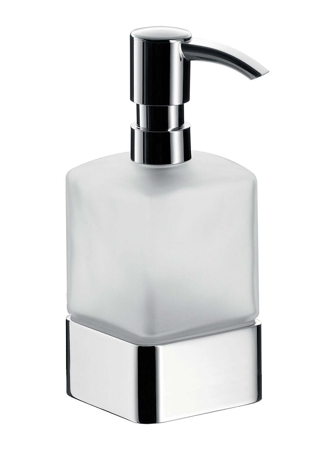 Emco 052100102 Loft - Dispenser di Sapone Liquido in Vetro Satinato, Colore: Cromato