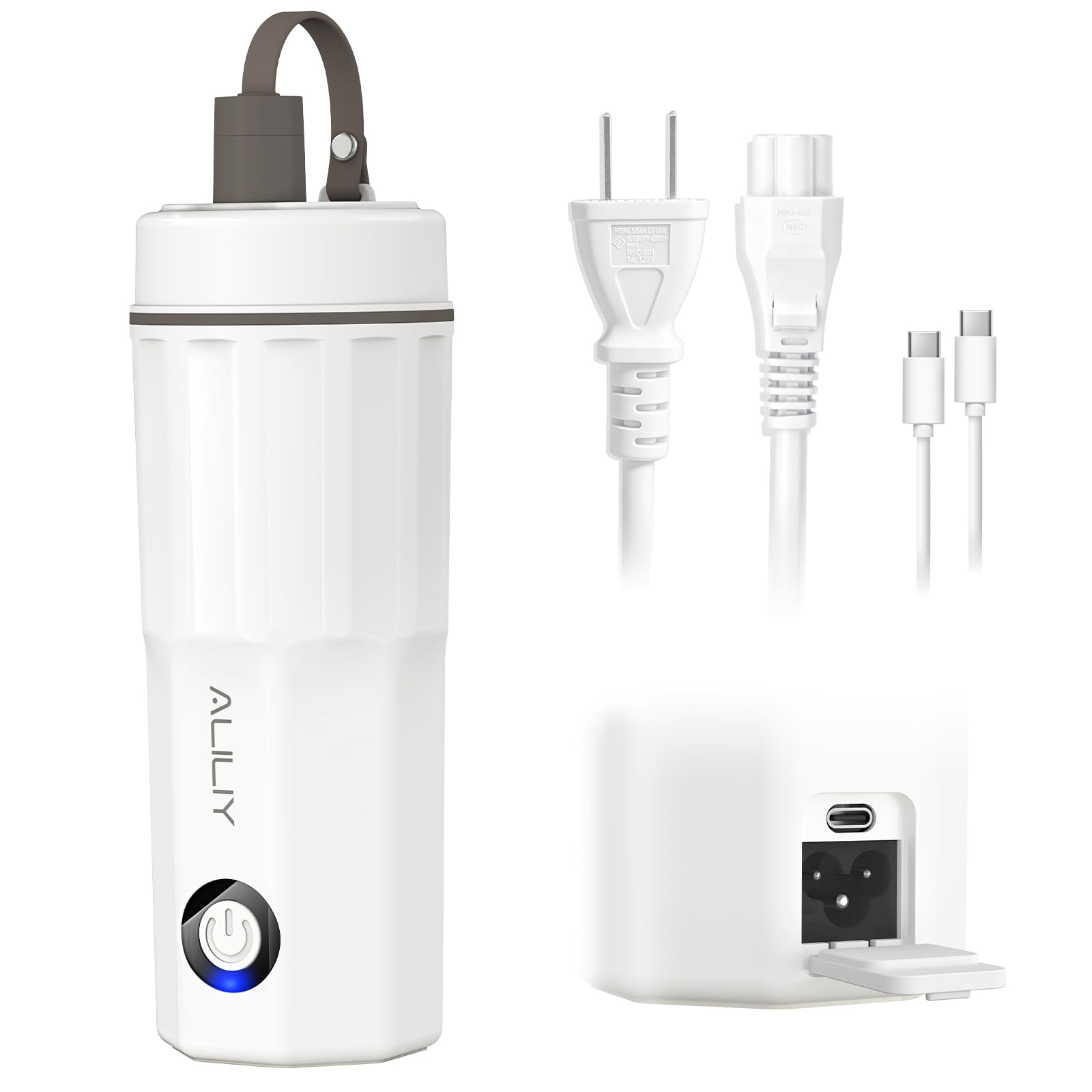 Aliliy 電気ケトル ポータブル トラベルケトル 小型 380ML 100V…