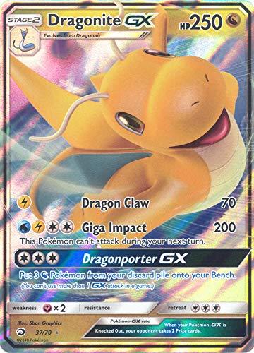 Dragonite GX - 37/70 - Ultra Rare - Dragon Majesty