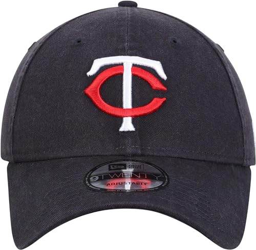 New Era Boné MLB Core Classic 9TWENTY Home Team cor ajustável tamanho único, Minnesota Twins azul-ma