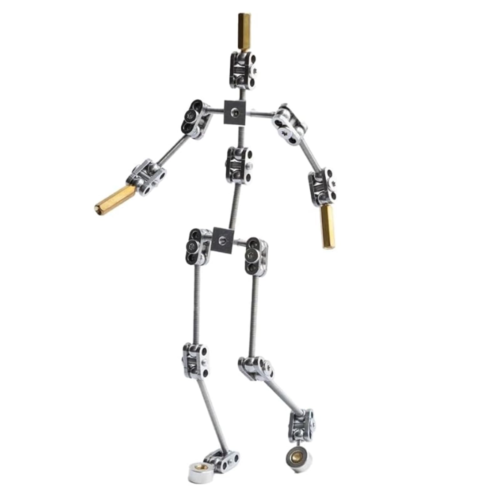 Scheletri di marionette in metallo con connettori per animatori, artisti e progetti cinematografici, in acciaio inox, altezza 12-20 cm