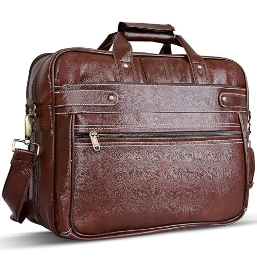 KREDZSTAY Vegan Leather 15.6 Inch Laptop Messenger MacBook Office Bag with 2 Years Warranty and Dual Compartment with Expandable Bottom Used Shoulder and Handbag for Men and Women (B0CVH8NCRX) Amazon Price History, Amazon Price Tracker