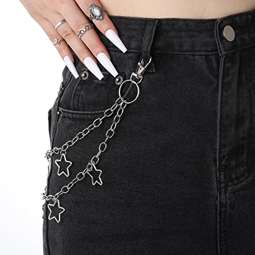 Image of Bounzhi Hip Hop Pant Chain Acrylic Jean Chain Punk Wallet Chain Rock Pocket Chain for Men and Women