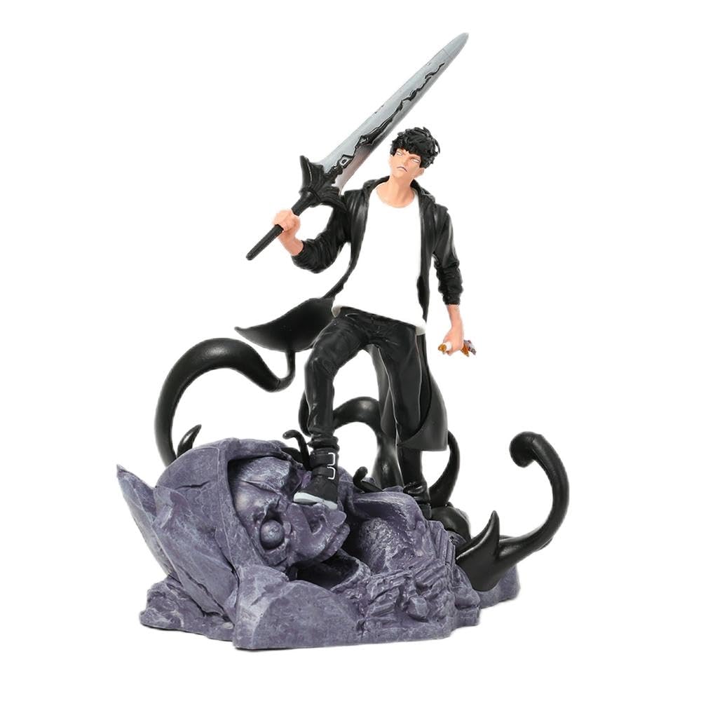 EyLuL 18cm - Solo Leveling Sung Jin Woo PVC Figurine Collectible Model Figure Anime Toy