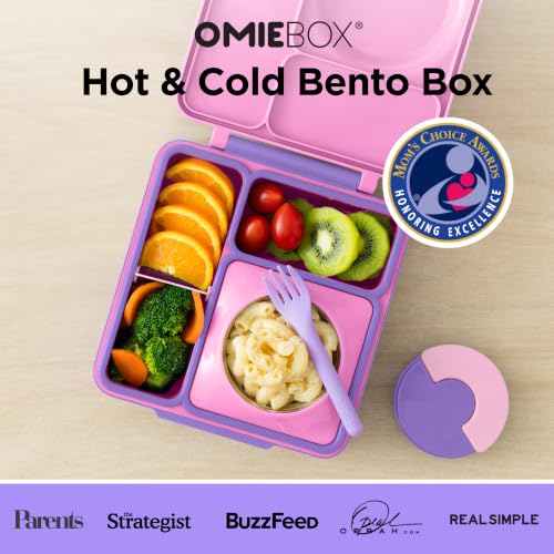 Image of Omie OmieBox Kids Insulated Bento Box, Unicorn Pink
