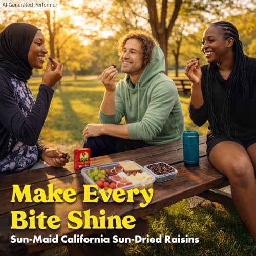 Image of Sun-Maid California Sun-Dried Raisins - (6 Pack) 1 oz Snack-Size Box - Dried Fruit for Healthy Snacks, School Lunches, and Natural Sweeteners