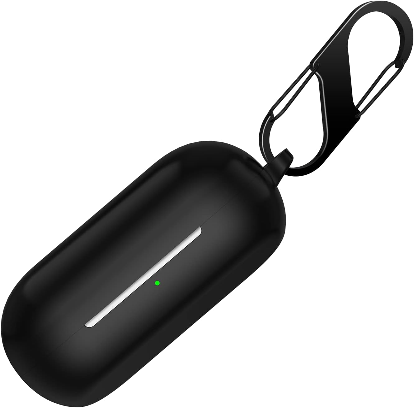 Compatible with Sony WF-C700N Case Cover, Soft Silicone Shockproof Protective Skin Case for Sony WF-C700N Truely Wireless Earbud Headphones, Protective Cover with Carabiner (Black)