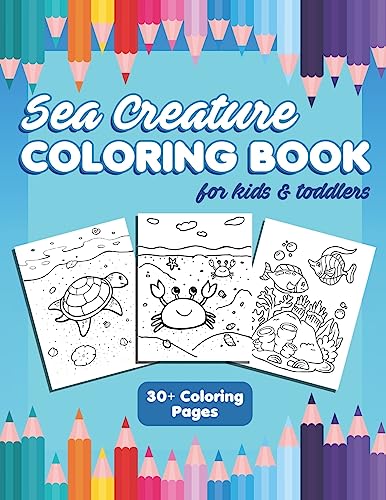 Sea Creature Coloring Book for Kids and Toddlers: Fun Activity Workbook for Children Ages 4-8 with 30+ Cute Ocean Animals image 2