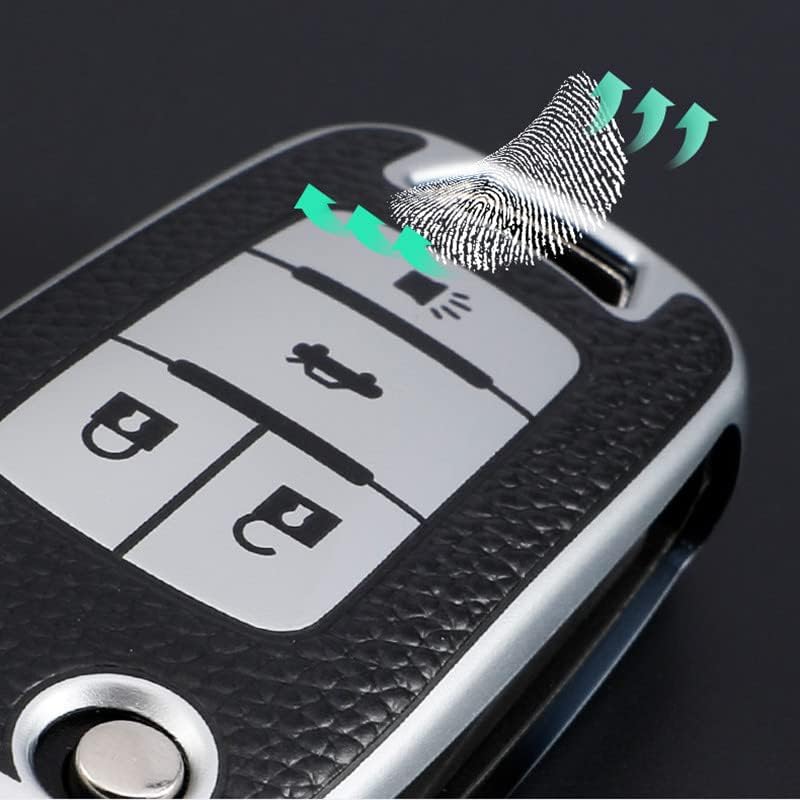 Miniatura 4 de LadyCent Funda para llave de coche Opel Astra Corsa Meriva Zafira Antara J, para Chevrolet Cruze Aveo Trax, funda para llave de coche