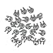 HEVERP 24PCS M4 5/32 Inches Stainless Steel Wire Rope Cable Clip Clamp