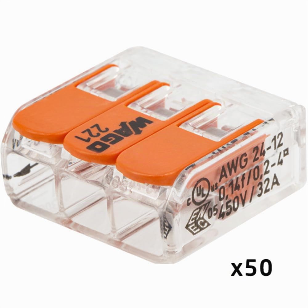 WAGO - S221 100 morsetti per connessione rapida 2,3 e 5 entrate per fili flessibili e rigidi
