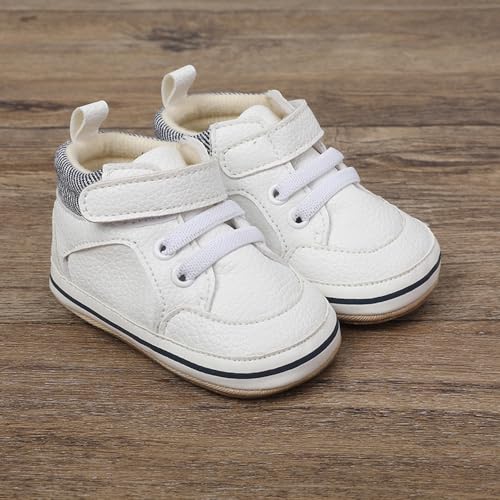 Image of Clowora Baby Boys Girls Shoes Non-Slip Rubber Sole Sneakers Infant First Walking Toddler Crib Shoes Newborn Loafers Flats.