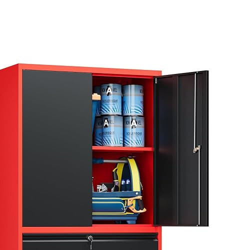 Amazon.com: Yizosh Metal Garage Storage Cabinet with Locking Doors