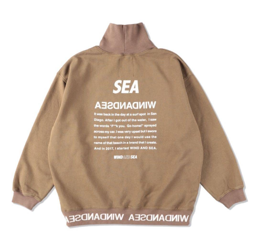 Amazon.co.jp: WIND AND SEA MOCK NECK SWEAT スウェット Sサイズ 