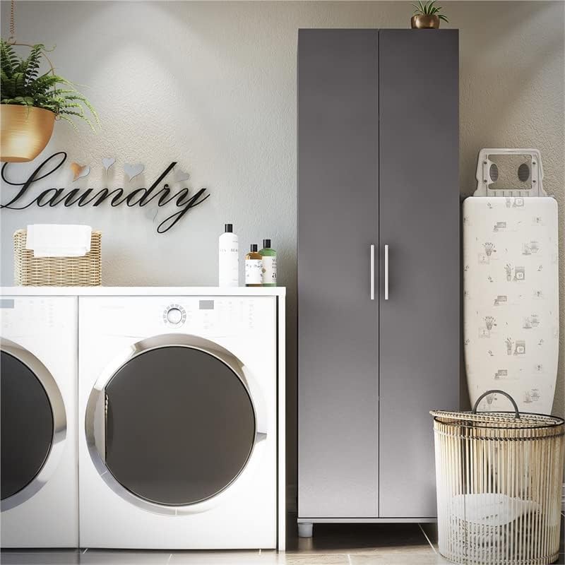SystemBuild Camberly 24" Utility Storage Cabinet, Graphite Gray