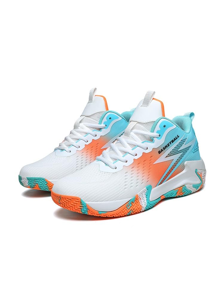 Los Zapatos de Baloncesto Gran tamaño for Hombre Son Transpirables, Antideslizantes, Resistentes al Desgaste, for Correr Aire Libre, Deportivos Informales