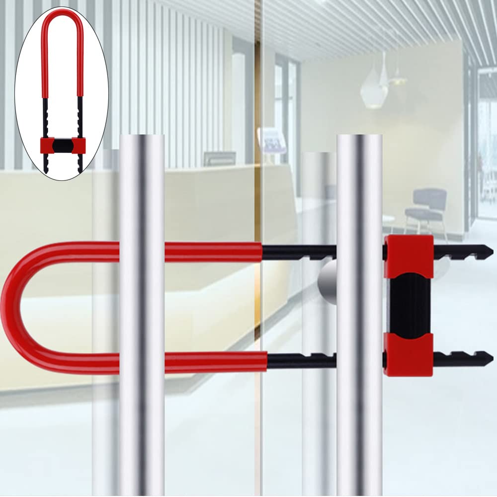 U Lock-Bicycle Combination U-Lock - Four Position Combination Padlock - Long Shackle Padlock - with Adjustable Shackle - Suitable for Bicycles,