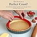 Patz&Patz Classic Tart Pan 9 Inch Removable Bottom with Patented Silicone Crust Shaper | Nonstick Carbon Steel Quiche Baking Dish, Fruit Tart Molds for Baking, Quiche Pan & Pie Mold - PFOA & PTFE-Free