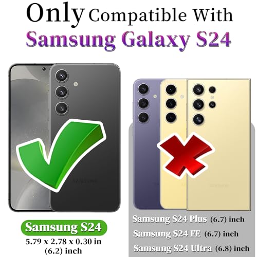 Coque Galaxy S24 silicone avec cordon rose vert et protection écran - 2