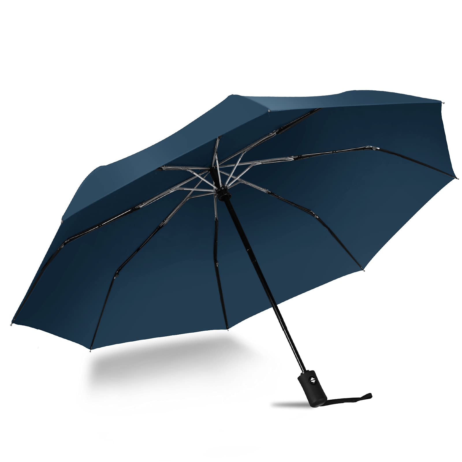 UVANTI Compact Travel Umbrella, Folding Small Mini Windproof Umbrella, Lightweight Portable Parasol for Backpack Purse, Car Backpack Purse Automatic Umbrellas for Rain