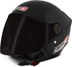 CAPACETE ABERTO PRO TORK NEW LIBERTY 3 SOLID PRETO FOSCO TAM. 60 VIS. FUMÊ