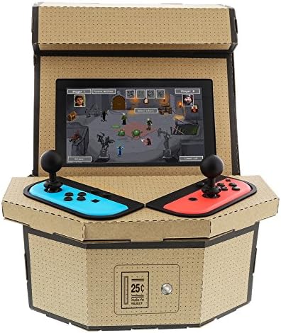 Nyko PixelQuest Arcade Kit - Constructible Arcade Kit with Customizable Pixel Art Sticker Kit and Arcade Stick Toppers for Nintendo Switch