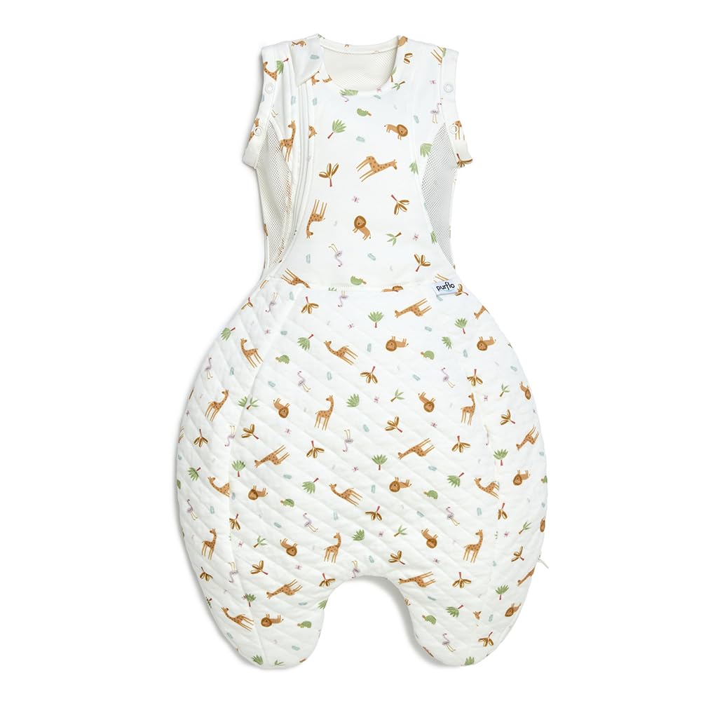 PurFlo Swaddle to Sleep Bag | All-Season 2.5 tog Sleeping Bag | 0-4 Months | Breathable Newborn Baby Sleeping Bag That Grows With Your Baby | Swaddle Arms In or Out | Hip Healthy | SAV