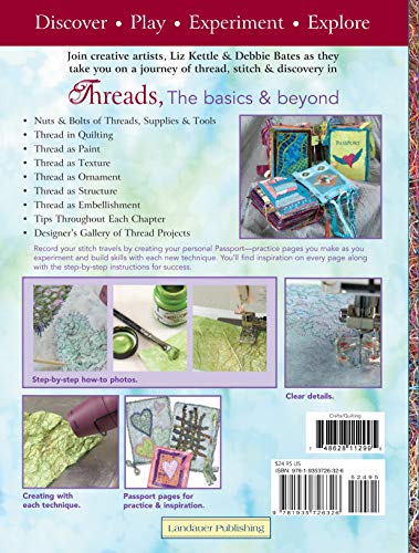 Threads: The Basics & Beyond: The Complete Visual Guide to Thread Techniques & Creativity (Landauer) Learn to Use Thread as Paint, Texture, Ornament, Structure, Embellishment, in Quilting, and More - Thumbnail 2